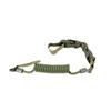 Outdoor Tactical Anti-lost Elastic Lanyard Rope Spring Safety Strap Rope For Key Ring Chain Flashlight Hunting Accessories