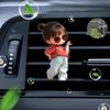 2D Flat Dancing Girl Car Vent Clip Decorative Diffuser (fragrance Not Included) Car Decoration, Car Fragrance Diffuser