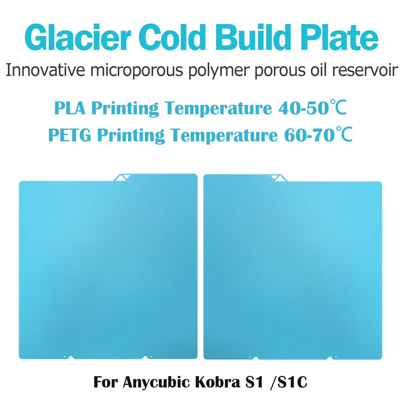 Kobra X Cold Plate For Anycubic Kobra S1 Combo Tow Sided Printing Energy-saving | Environmentally-friendly For Anycubic KX S1C 1PCS
