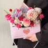 5 Pieces Romantic Flower Gift Box Paper Gift Wrapping Box Floral Arrangement Box  Graduation Event