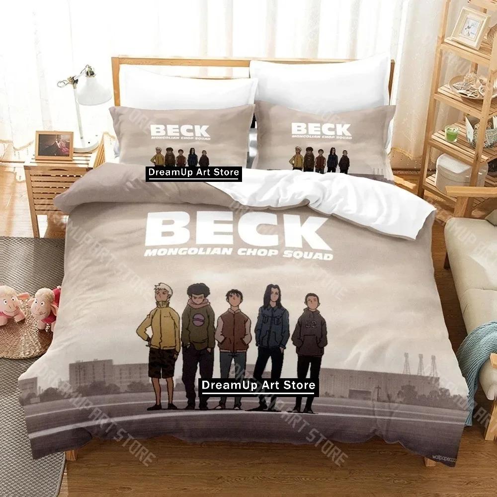 3D Print Beck Anime Bedding Set Single Twin Full Queen King Size Bed Set Adult Kid Bedroom Duvetcover Sets Bed Sheet Set