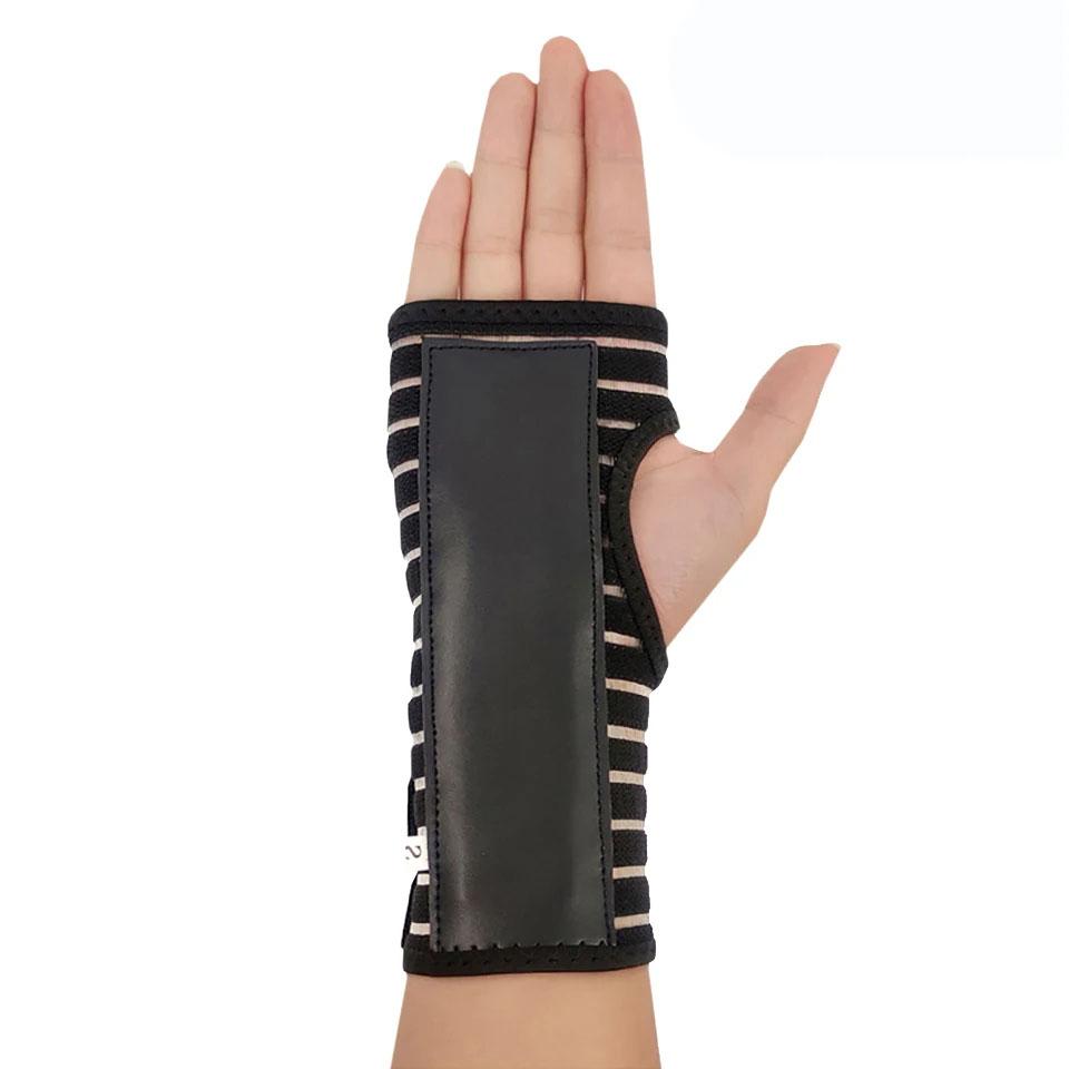 1Pcs Sports Wrist Guard with Steel Plate Adjustable Strap Breathable Protection for Palm Support S