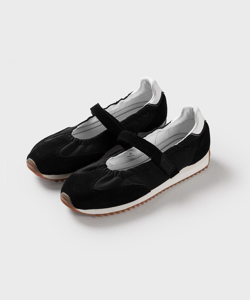 Stoe Heidi Mary Jane Sneakers, Black