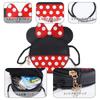 Mprocen Disney Minnie Mouse Costume, Mickey Mouse Costume for Kids, Perfect for Halloween and Christmas. Cute Polka Dot Skirt. Includes Dress, Bag,