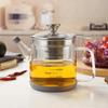Ru Han Glass Oil Dispenser with Filter and Measuring Cup