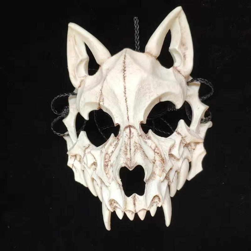 

Japanese Festive Inspired Wolf Mask Ideal For Halloween And Cosplay Dress Events Up