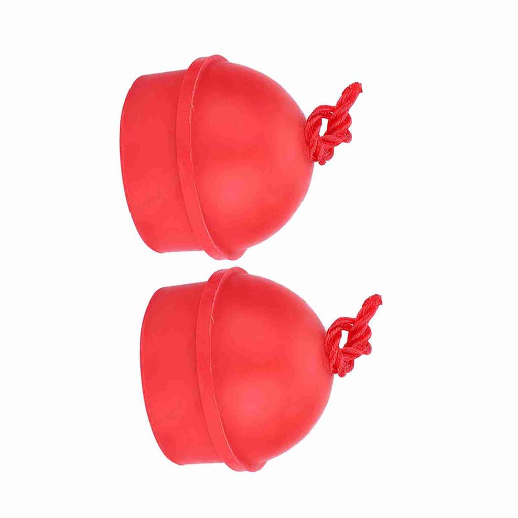 2pcs No Slip Cue Tip Chalk Billiard Pool Cue Chalk Holder with Cord for Snooker Pool (Black)