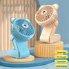 Compact Portable Rechargeable Mini Cartoon Fan – Ideal for Dorms, Outdoors, and Students
