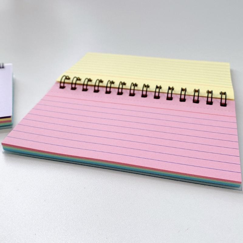 Notizblöcke mit Doppelringbindung 50 Blatt Liniert Taschenjournal Drahtgebundener Schreibblock Kleines Notizbuch für Studenten zum Notizen machen