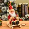 Sitting Home Decoration Kids Toys Christmas Tree Accessories Desktop Santa Claus Doll Xmas Ornament