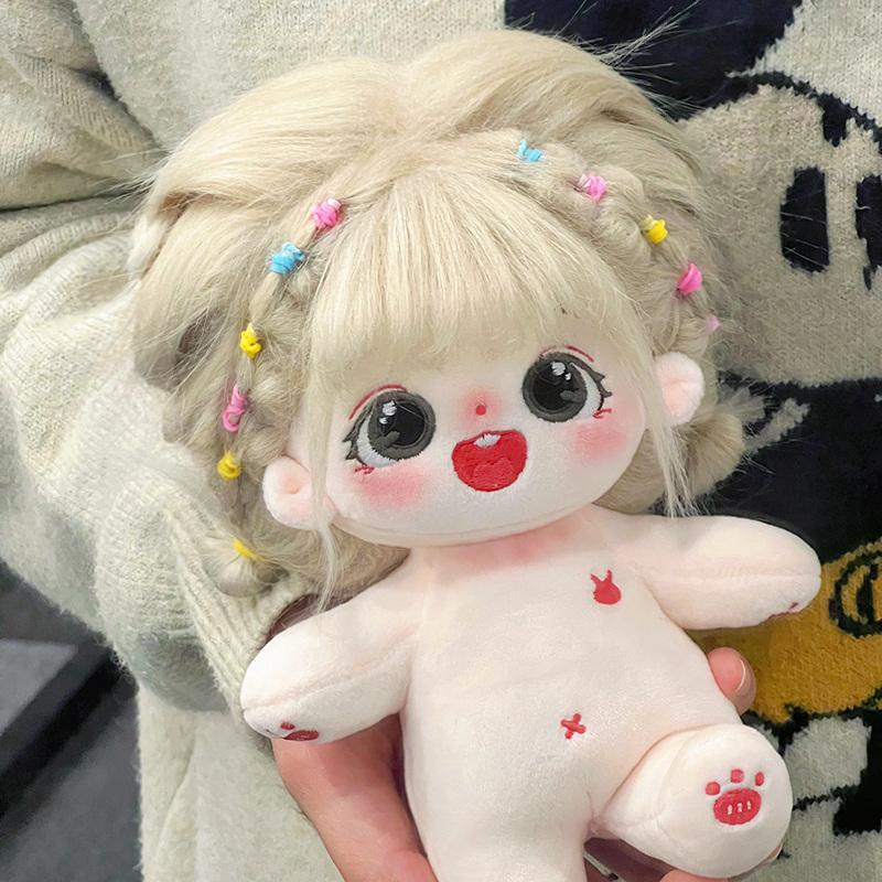 Kawaii Plush Cotton Doll Idol Stuffed Super Star Figure Dolls Cute Fat Body Cherry Blossoms Girl Doll Can Change Clothes Gift