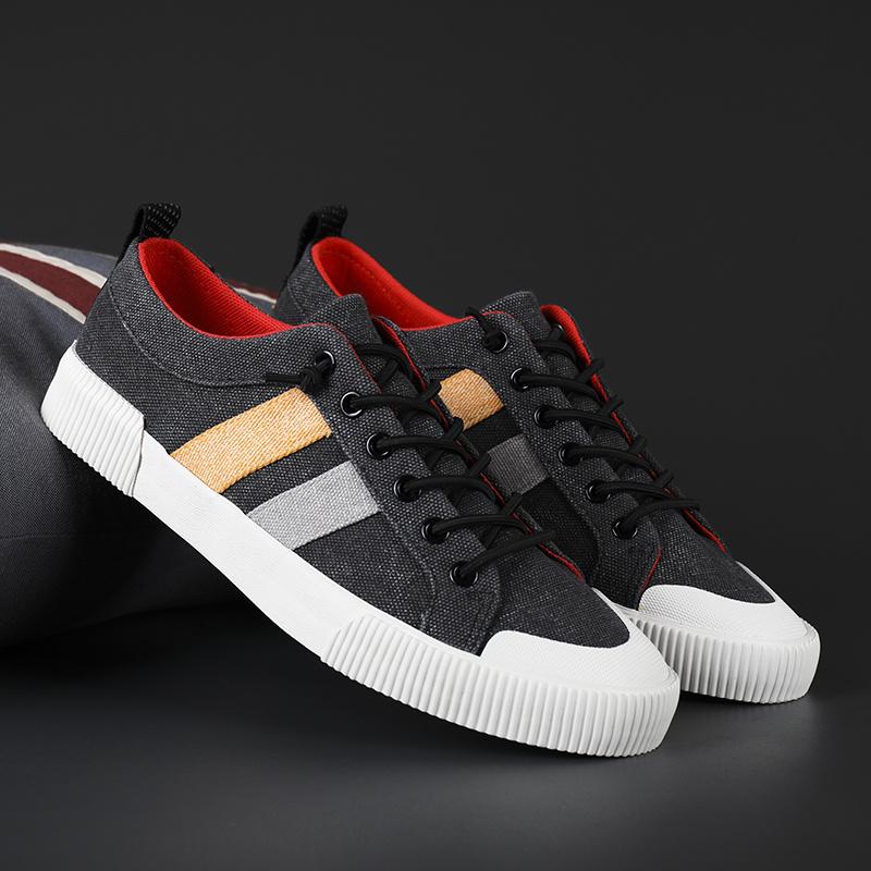 Klasické Triple S Letní Šedé Pohodlné Pánské Ploché Boty Plátěné Tenisky Ležérní Šněrovací Nízké Vulkanizované Boty Pánské Espadrilky