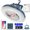54LED Multifunction Fan Camping Light Outdoor Tent Lamp USB Rechargeable Portable Lanterns Emergency Night Market Lights