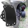 Matte Black Retro Motorcycle License Plate Frame Motorcycle License Plate Bracket Side Mounted Taillight Bracket