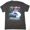 FORD Mustang Tričko Tokyo Street Racing Tee Pánské STŘEDNÍ Černá Minerální Praní Nové Unisex Tričko