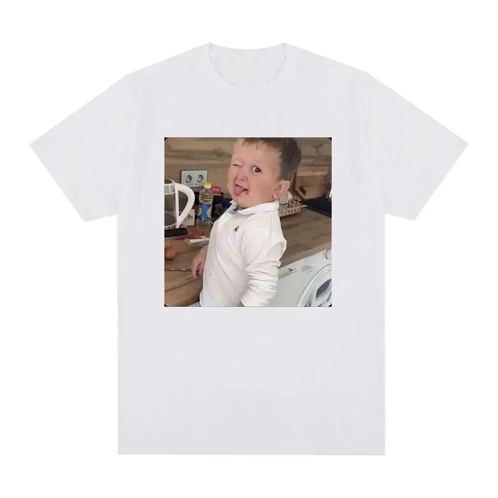 2024 Hasbulla Fighting T Shirt Mini Khabib Blogger T-Shirt Crew Neck Men Tees Retro Tops Funny Graphic Women Tshirt Streetwear