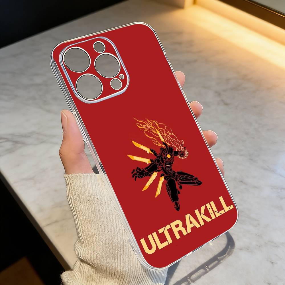 

U-ULTRAKILL Game Phone Case Transparent Silicone Soft For iPhone 17 16 15 14 13 12 11 Mini Pro Max Plus iPhone16e