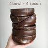 12-15cm  Natural Coconut Bowl Set Wooden Salad Ramen Bowl Coconut Wood Spoon Set Coco Smoothie Kitchen Tableware Coconut Bowl