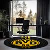 Borussia Dortmund Printed Round Rug Carpet Chair Rug Area Rug Entryway Doormats,for Office Chair Living Room Bedroom Kitchen Room.