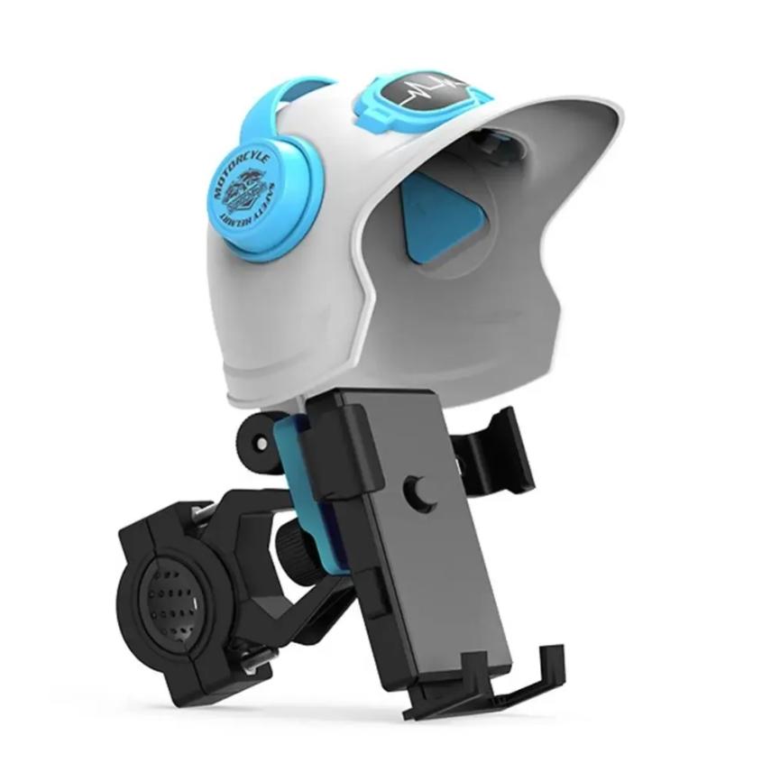 2025 Trendiger Mini-Helm Fahrrad Handyhalterung Halter Hochwertig Tragbar Elektrisches Motorrad Handyhalter Sonnenschutz Wasserdicht