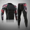 Ski Thermal Underwear For Men Male Thermo Clothes Compression Set Thermal Tights Winter Leggings Basketball Suit Quick Dry