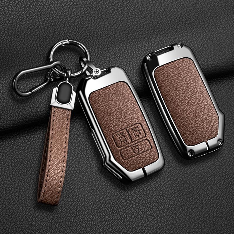 7-button zinc alloy car key case, suitable for Kia K5 K3 K4 Sportage Carnival Sedona car key protection case keychain accessorie