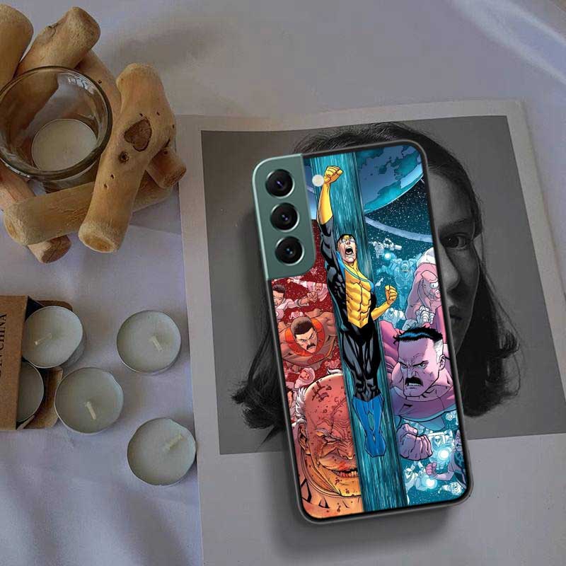 Cartoon Invincible Phone Case For Samsung Galaxy S22 S25 Ultra S21 S10 Plus S26 Edge S20 S23 S24 FE Cover Silicone Soft TPU