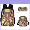 Set de Mochila Kpop Hunterxhunter con Poliéster Transpirable para Uso Escolar