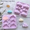 8-Cavity Candle Soap Making Cloud Shaped Silicone Candy Mould Chocolate Pudding Dessert Cake Baking Mould Kitchen Tool