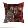 Anime Tian Guan Ci Fu Pillow Case Square Double-Sided Printing Short Plush Sofa Cushion Cover Bedroom Bedside Pillow