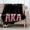 AKA Theme Printed Blanket - Perfect for Couch, Bed, Travel & Outdoor Use | Machine Washable, Cozy & Durable.