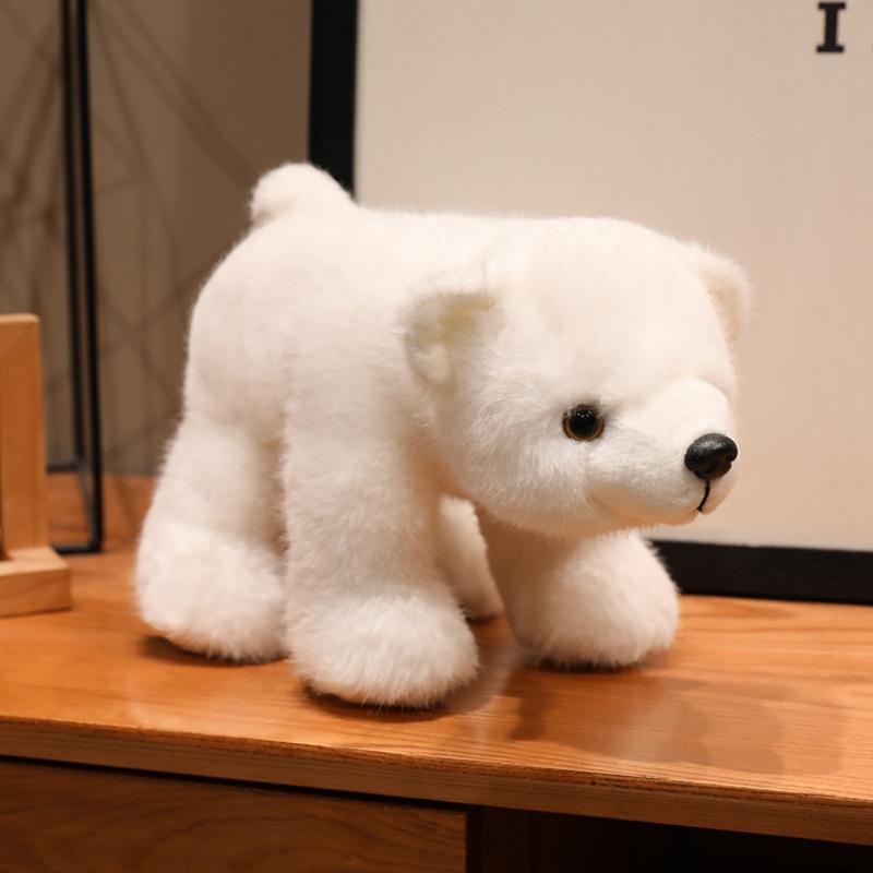 13-38CM Kawaii Cartoon Simulation Polar Bear Stuffed Animal Plush Toy Children's Brown Bear Black Bear Handmade Doll Gift