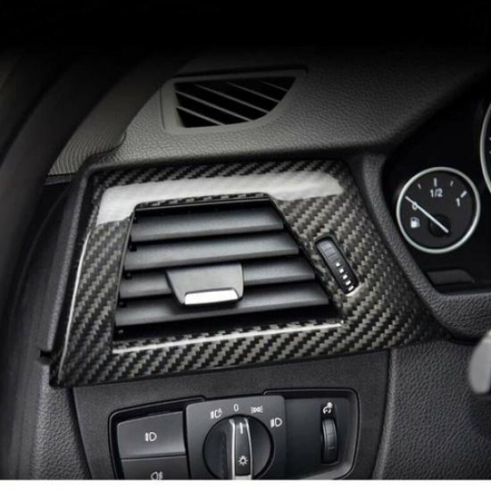 Carbon Fiber Side Air Outlet Vent Cover Trim Fit Fits BMW F30 3 Series 2013-2018