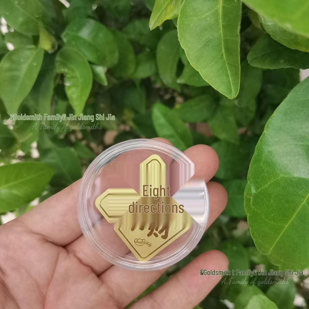 999 Guldfolie Mobilklistermärke - Inflödande Rikedom, Välståndsguden Födelsedagspresent