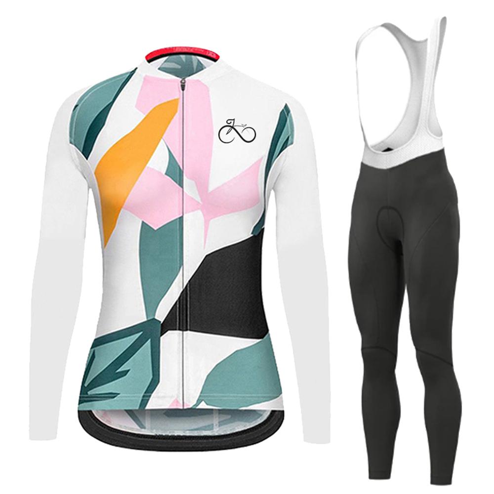 Summer 2026 Fashion Long Sleeves Cycling Jersey Set Breathable Quick Dry Bicycle Jersey Women's Outdoor Sport Mountain Road Bike Cycling Clothing