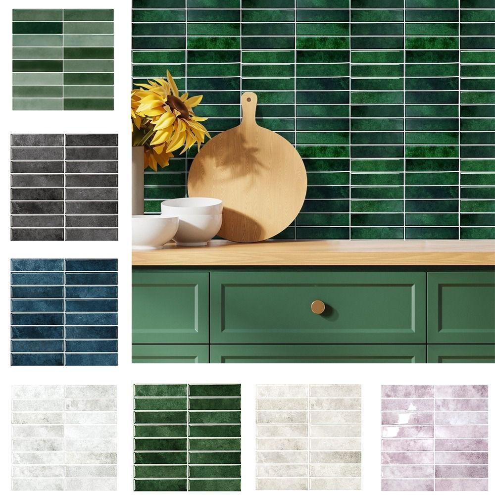 Waterproof Backsplash Wall Decals Brick Design Peel and Stick Wallpapers  Home Decoration