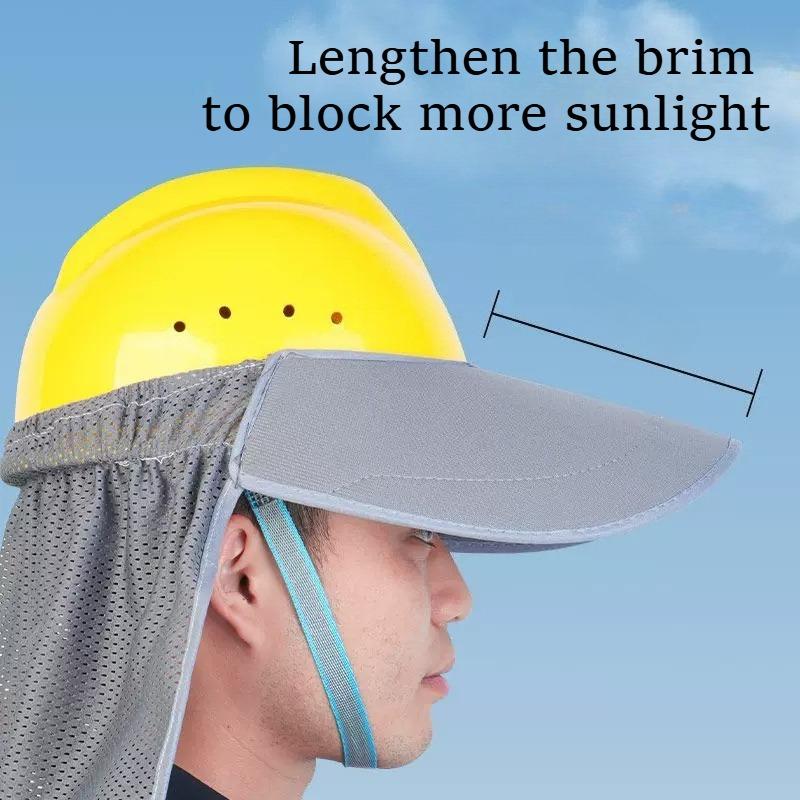 Summer Construction Site Work Standard Safety Helmet Sun Protection Duck Tongue Style Large Brim Sun Protection Hat