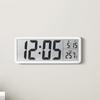 Large Screen LCD Digital Wall Clock Humidity Temperature Digital Wall Clock 12/24H Format Date Week Display Electronic Clock