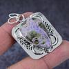 Pierre Gemme Purpurite Naturelle Fait Main Argent Sterling 925 Pendentif Cadeau 2.01" A7w39