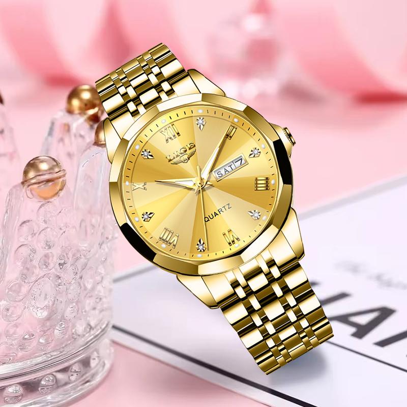 Brand Luxury Women Watch Fashion Waterproof Date Quartz Watches For Women Full Steel Sport Military Chronograph Reloj Mujer