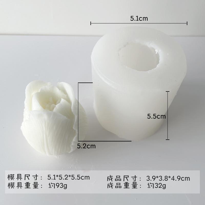 2025 New Flower Silicone Candle Mold 3D Peony Flower Soap Gypsum Resin Casting Mould DIY Chocolate Cake Baking Tool Wedding Gift
