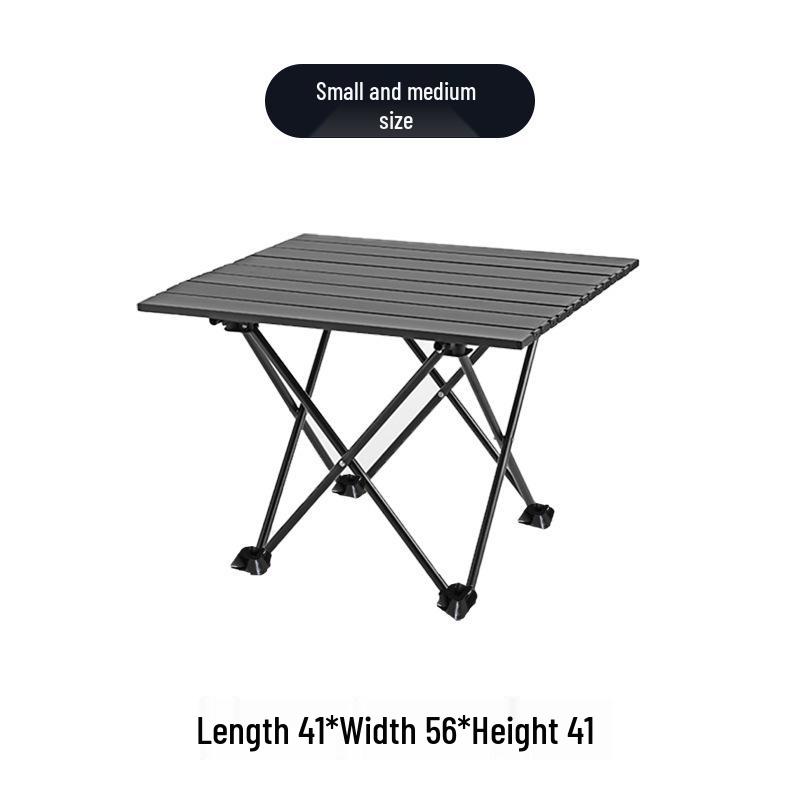 Portable Outdoor Folding Egg Roll Table for Camping, Fishing, Picnic, and BBQ