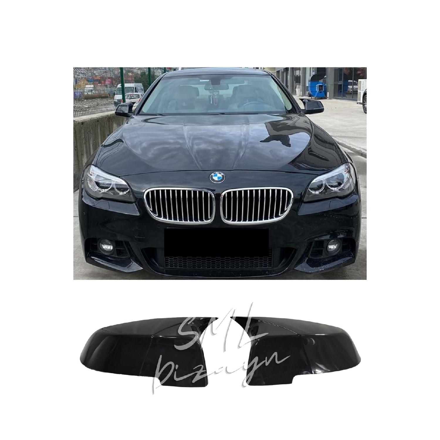 

Чехол для макияжа Lci для Bmw F10 2013-2017, зеркальный чехол с изображением Бэтмена и летучей мыши (пластик) Крышка зеркала F10 Bat