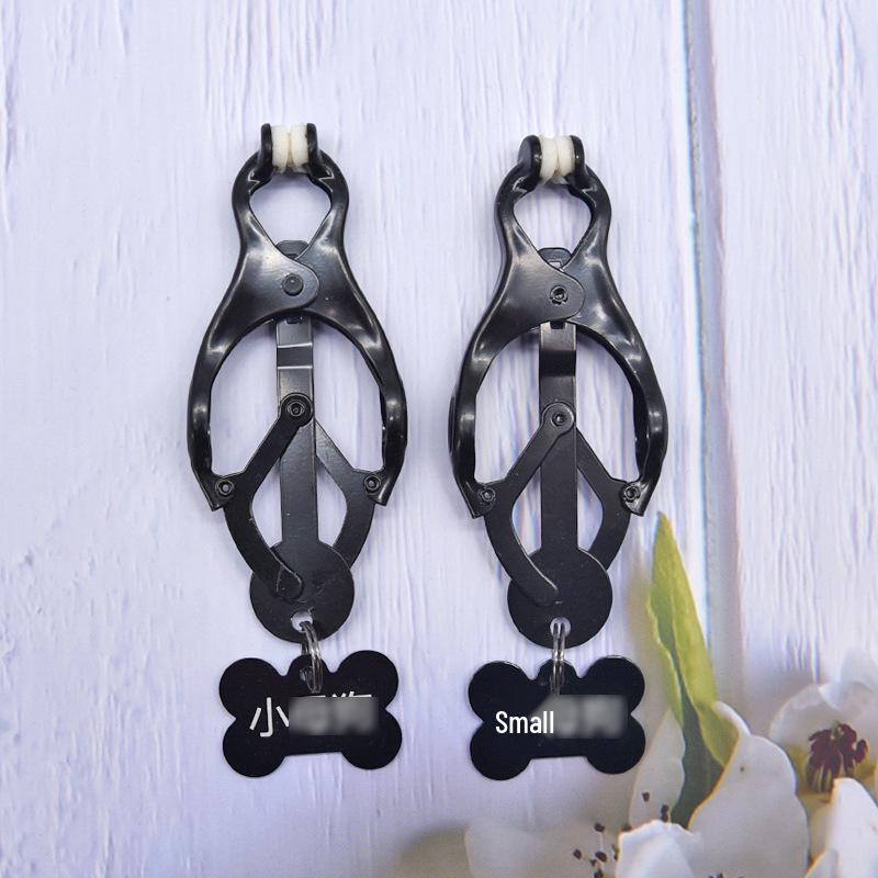 Sensual Bell Pendant Nipple Clamps for SM Training, Breast Massage, and Clitoral Play.