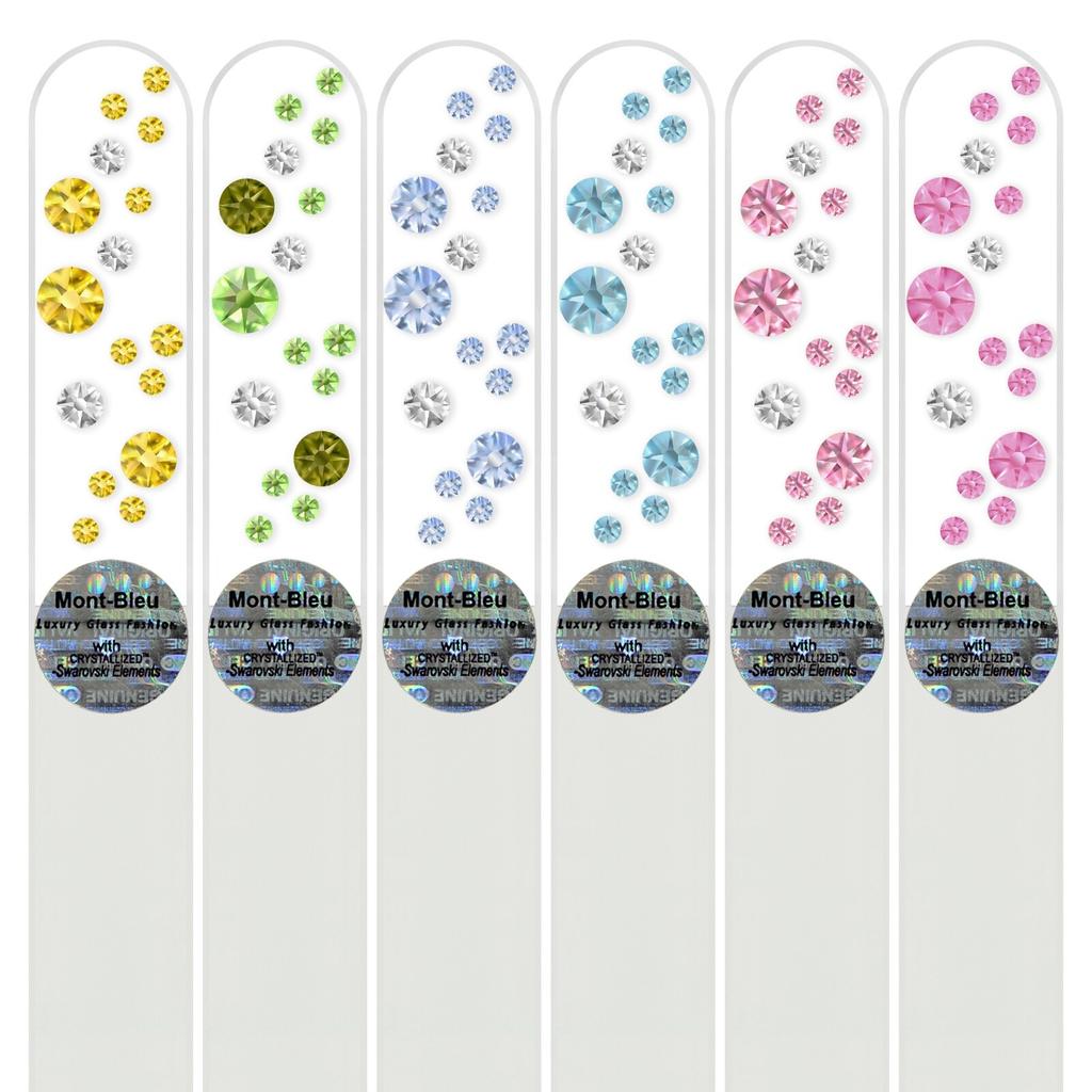 Zestaw 6 szklanych pilników do paznokci SM