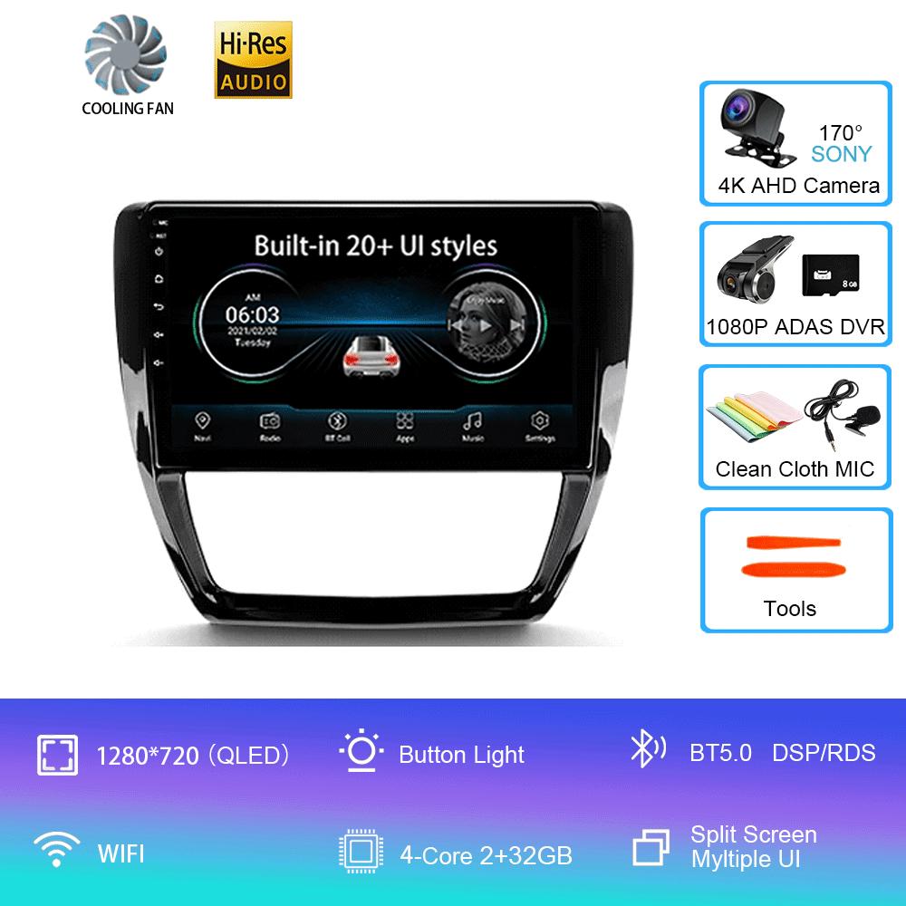 Android 14 Car Radio For Volkswagen Jetta 6 2011 - 2018 Multimedia Video Player Navigation Stereo GPS No 2din 2 Din Dvd