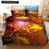 Set Biancheria da Letto Stampato 3D Demon Slayer Giappone Anime Copripiumini Piumone Biancheria da Letto Tessili per la Casa Biancheria da Letto