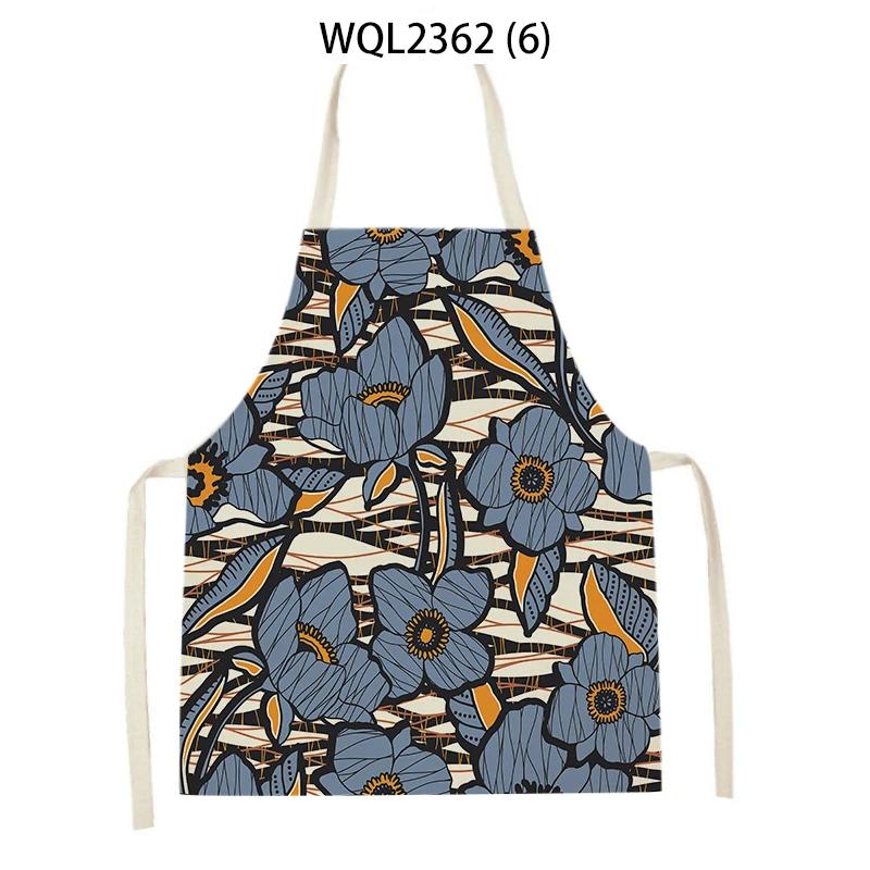 Retro Flowers Plant Pattern Aprons Home Baking Cooking Kitchen Aprons for Women Men Outdoor Garden Cleaning Aprons