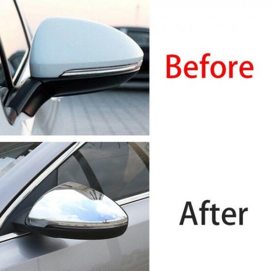 Chrome 2PCS Side Rearview Mirror Cover Trim for Kia Forte Cerato K3 2019-2022