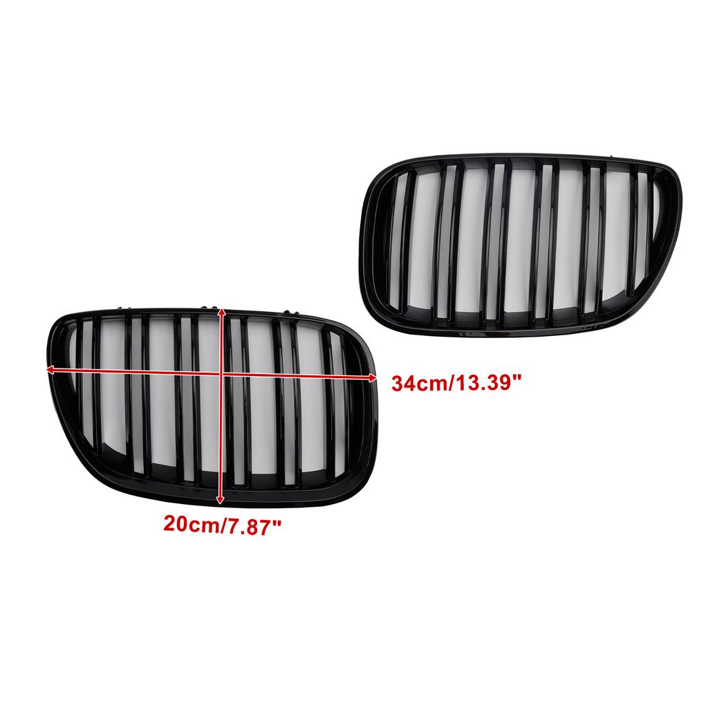 Gloss Black Front Kidney Grille Grill Fit BMW X-Series X5 E53 2004-2006